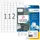 HERMA 4211 Verwijderbare etiketten A4 25,4x16,9mm Wit 2800 stuks