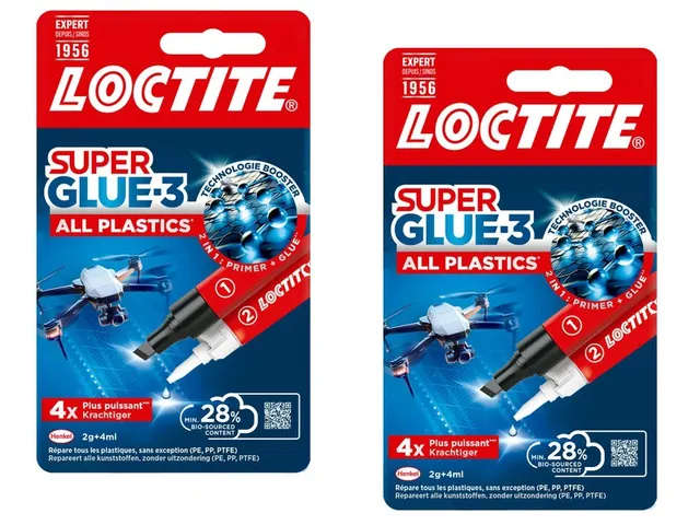 Secondenlijm Loctite All Plastic 2 gram + 4 ml 1+1 GRATIS