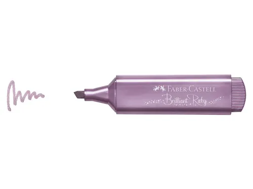 Tekstmarker Faber Castell Metallic robijn