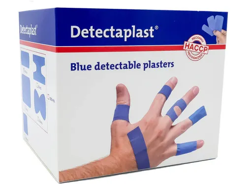 Detectaplast 8142U pleister waterafstotend blauw assorti 100 Stuks