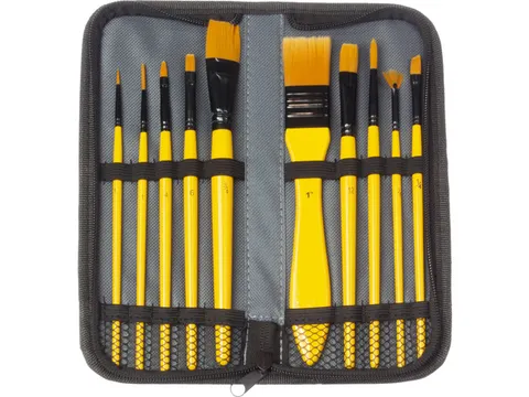 Penselen Kangaro acrylverf set van 10stuks in etui