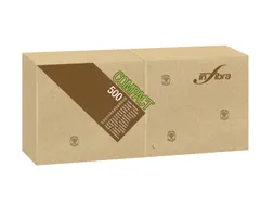 Servet 30x30cm 1/4 Vouw Infibra Madre Terra 1-Laags 7000 Stuks Beige