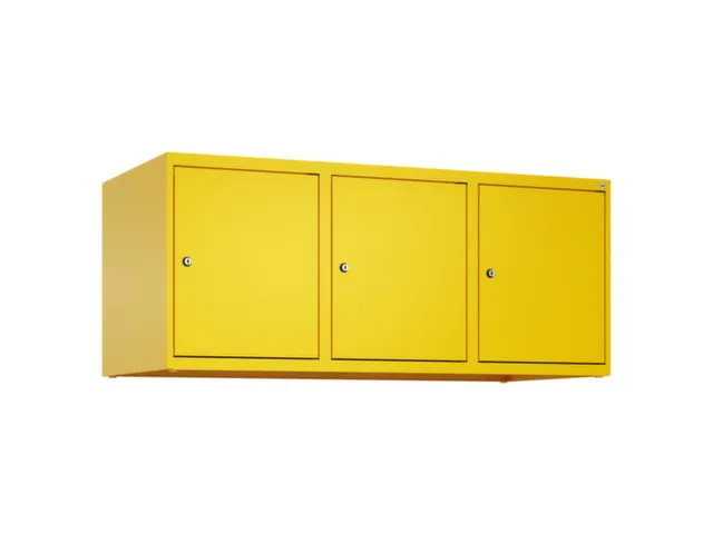 opzetkast,v. locker,3vak.,vak B 400mm,HxBxD 500x1200x500mm