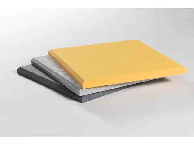 Akoestische PET-vilt wandtegels 30x30cm Combi Geel 24 Stuks