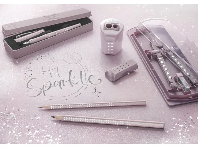 Gum Faber-Castell RollOn Sparkle display 20 stuks assorti kleur: rose,