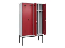 locker voor scheiding van kleding,HxBxD 2120x1200x500mm,4vak