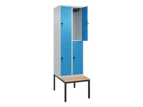 Dubbeldekse dekenkist,HxBxD 2120x600x815mm,2x2vak.,vak B 300mm