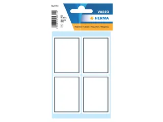 Boek Etiket Herma 5713 40x55mm wit met grijs kader 24 stuks - 1