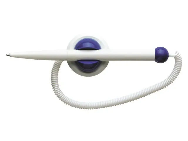 Balpen Schneider Klick-Fix Wit met koord Medium