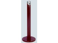 Staande Asbakzuil 2 liter H 1005mm Rond Ral3000 Zilverkleurig