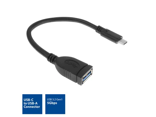 Kabel ACT USB 3.0 OTG USB-C male naar USB-A female