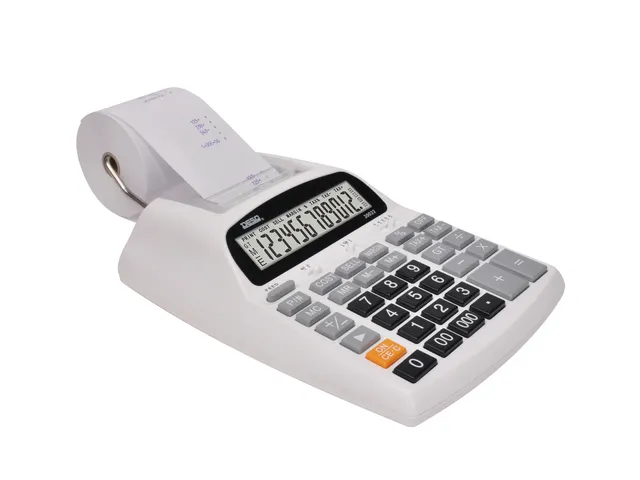 Desq Rekenmachine met telrol 2-kleuren afdruk