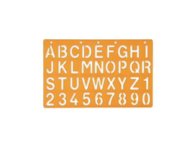 Sjabloon Standardgraph letters en cijfers 30mm