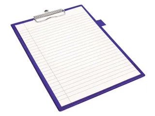 Klembord Quantore A4 staand PVC blauw met 100mm klem + penlus - 2