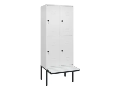 Dubbeldekse dekenkist,HxBxD 2120x800x815mm,2x2vak.,vak B 400mm