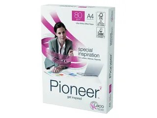 Pioneer office kopieerpapier 4-gaats 80 gram Wit Doos 5x500vel - 1