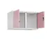 opzetkast,v. locker voor scheiding van kleding,2vak.,vak B 400mm