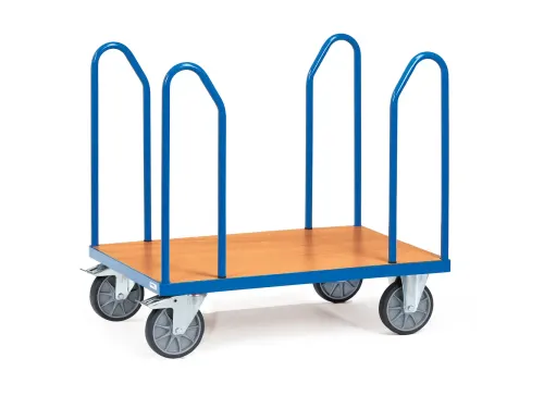 Platformwagen Met Beugels 1580 500kg 850x500mm Ral5007 Hout