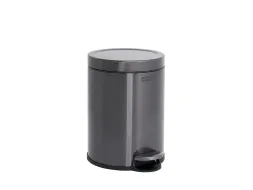 Ronde Step-On Pedaalemmer 6 liter Metallic grafiet