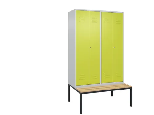 locker voor scheiding van kleding,HxBxD 2120x1200x815mm,4vak
