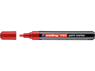 Paintmarker edding 790 op alcoholbasis 2-3mm rood - 2