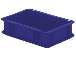 Euronorm-stapelbak 4.5l 50x400x300mm Wanden/bodem Gesloten Blauw