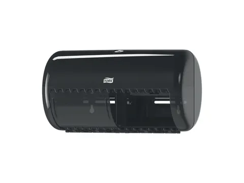 Tork 557008 T4 Toiletpapier Dispenser Elevation Twin Zwart