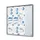 Vergrendelbaar notitiebord Indoor Slim 12xA4 met Schuifdeuren Zilver