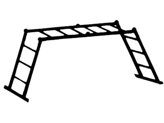 Vouwladder Aluminium 4X4Sporten Aanlegladder L 4 74M - 8