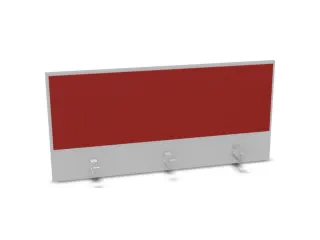 opzetpaneel bureau aanbouw achter MP-lichtgrijs BN4011-rood 1200mm - 1