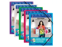 Elastomap Oxford Polyvision A4 incl. insteektas assorti polypropyleen