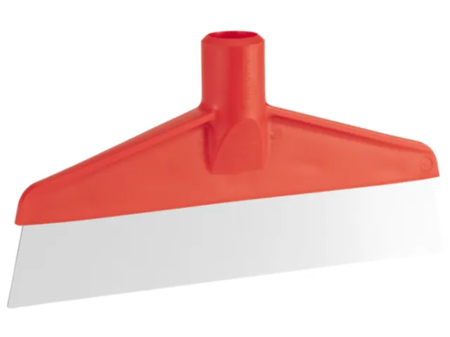 Vikan Hygiene Tafel- en Vloerschraper RVS Blad 245x70mm Rood