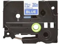 Brother TZe-555 labeltape wit op blauw – breedte 24 mm
