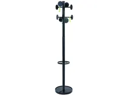Stan 3 designkapstok grijs met 8 haken 175 cm met paraplubak