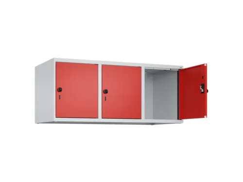 opzetkast,v. locker,3vak.,vak B 400mm,HxBxD 500x1200x500mm