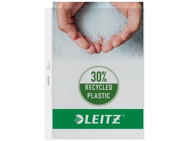Showtas Leitz 4740 A4 4-gaats 0.12mm PP transparant 100 stuks