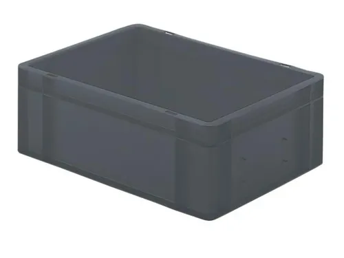 Euronorm-stapelbak 13l 145x400x300mm Wanden/bodem Gesloten Grijs