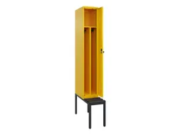 locker met bank,voor scheiding van kleding,HxBxD 2120x300x815mm,1vak