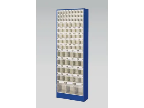 Transparante Magazijnbakken 80Bakken Abs-Kunststof Corpus Ral5010