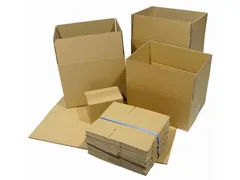 Verzenddoos enkele golf 3 mm bruin 150 x 110 x 110 mm