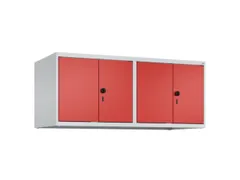 opzetkast,v. locker,4vak.,vak B 300mm,HxBxD 500x1200x500mm,vleugeldeur