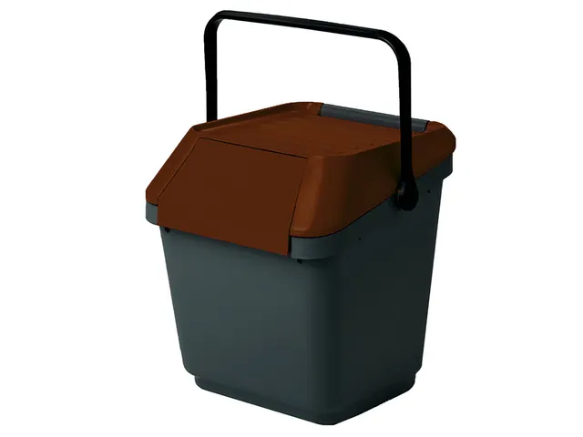 Easymax Afvalbak 35 Liter Grijs Bruin