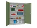 grootvolumekast met openslaande deuren,RAL7035,front RAL6011