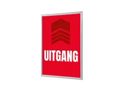 Kliklijst A1 complete set met print "UITGANG" Rood