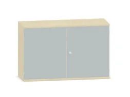 Kantoorkast 770x1200x430mm Decor Romp Esdoorn Decor Front Lichtgrijs