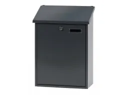 Wandbrievenbus, H 44,5 Cm Antraciet Staal