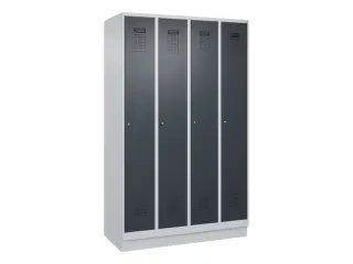 locker,HxBxD 1950x1200x500mm,4vak,vak B 300mm,cil.-slot,sokkel - 3