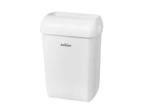 Afvalbak Satino open inworp 43 liter wit 332570