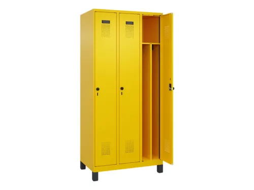 locker voor scheiding van kleding,HxBxD 1950x900x500mm,3vak