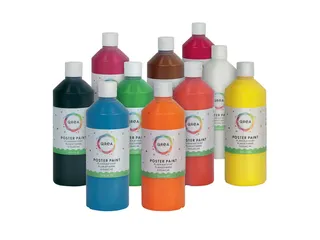 Plakkaatverf Qrea geel 500ml - 4